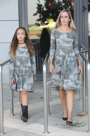 Mom&Me - Khaki Green Dresses for Mother and Daughter (Total Price)