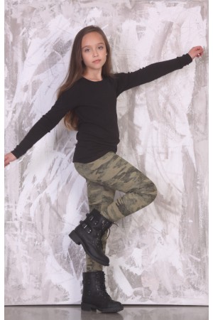 Khaki Camouflage Tights